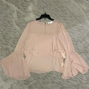 Bell bottom sleeve blouse